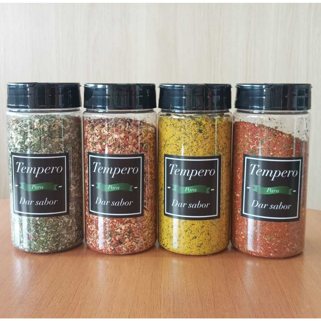 KIT 4 (QUATRO) Potes para Tempero 450ml - (PROMOÇÃO) em Oferta na Shopee