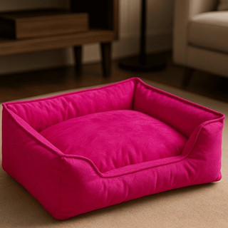 Cama Pet Luxo para Cachorros e Gatos – Suede Premium com Fibra Siliconada + Travesseiro Brinde