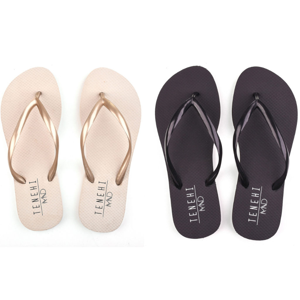 Kit 2 Pares de Chinelo Feminino de Dedo Confortável Original Tenehi Antiderrapante Chinela Clássica