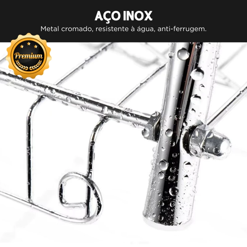 Escorredor de Louças em Inox 2 Andares — foto 3