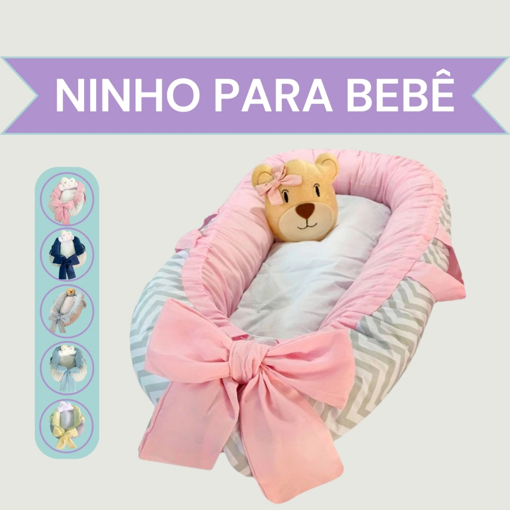 Ninho Redutor de Berço Para Bebê Regulagem Ajustável