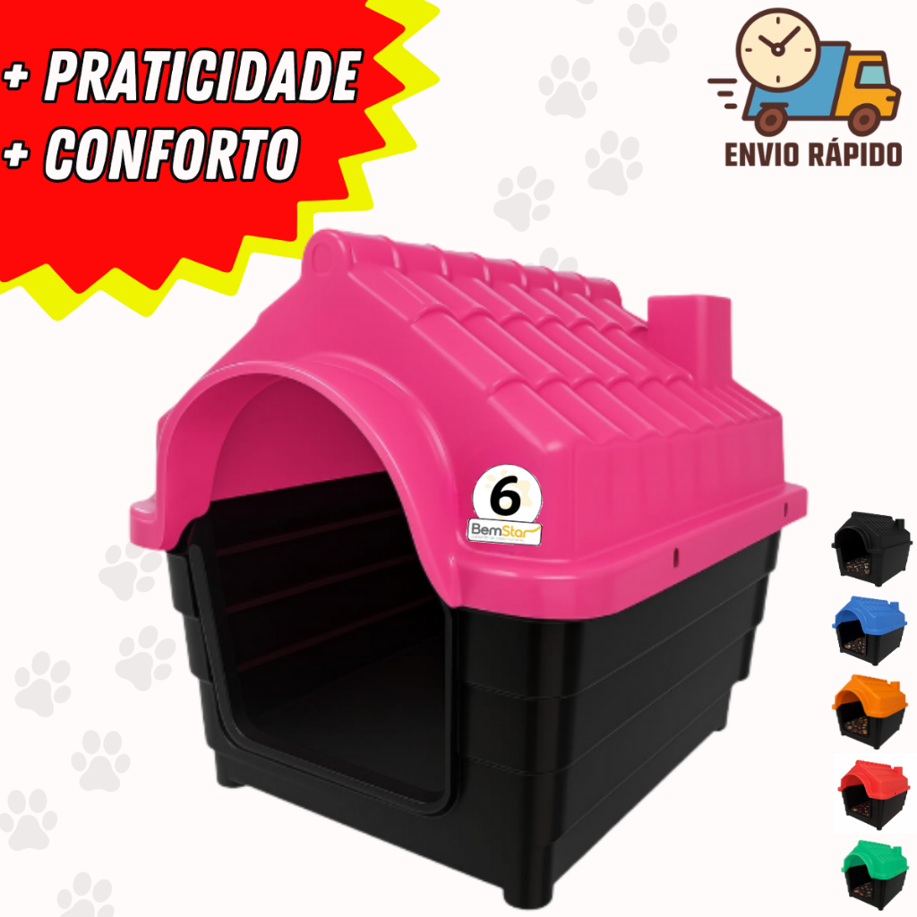 Casinha Cachorro Médio N6 Casa  Pet Com Proteção Raios UV em Oferta na Shopee