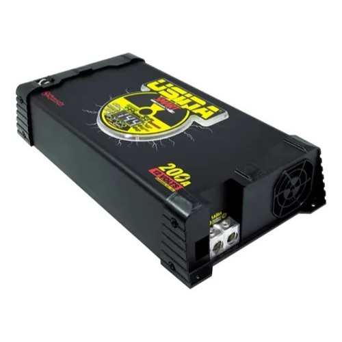 Fonte Usina Connect 200a (monovolt) Com Voltimetro Cor Preto smart 220v modelo novo