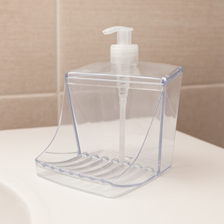 Dispenser Porta Detergente 500 ml sabão em barra e liquido em Oferta na Shopee