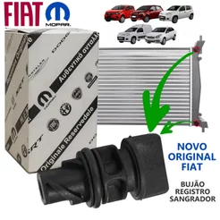 Bujão Registro Sangrador do Radiador Fiat Palio Uno Idea Siena Strada 46815896 Original FIAT Novo NF