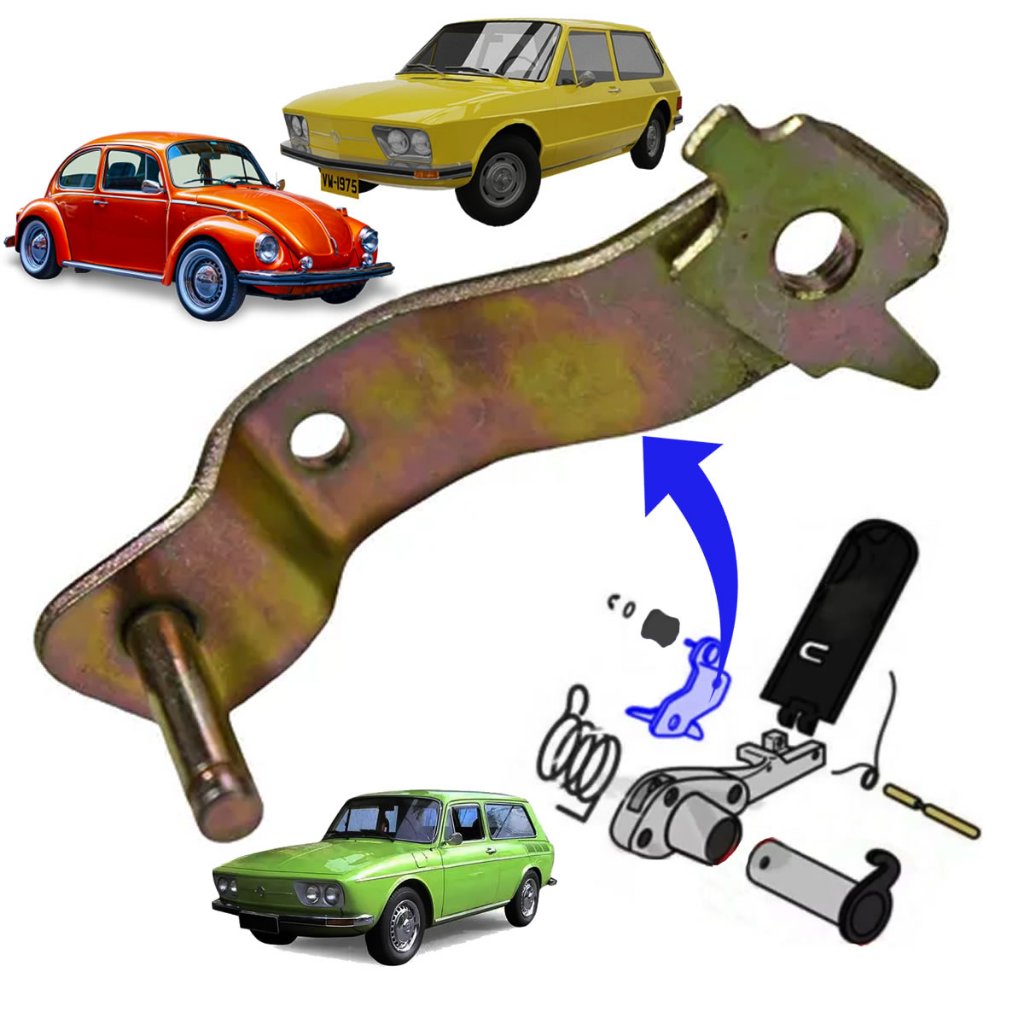 Alavanca Suporte do Pedal Acelerador VW Fusca Brasilia Variant Novo em Metal Alta Qualidade com NFe em Oferta na Shopee