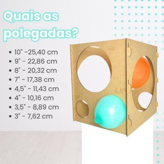Medidor de Balões festa aniversário Bexigas balão redondo tamanho medidor de balão Bexigas bolas promoção em Oferta na Shopee