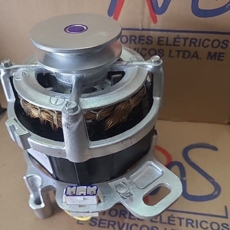 MOTOR LAVADORA DE ROUPA  MAQUINA DE LAVAR ELETROLUX POLIA LISA OU *"V"