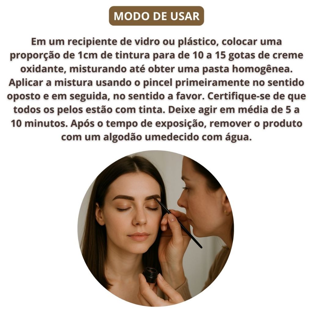 Kit Tintura Sobrancelhas Castanho Claro Beautify Pro 10 Gr · foto 2