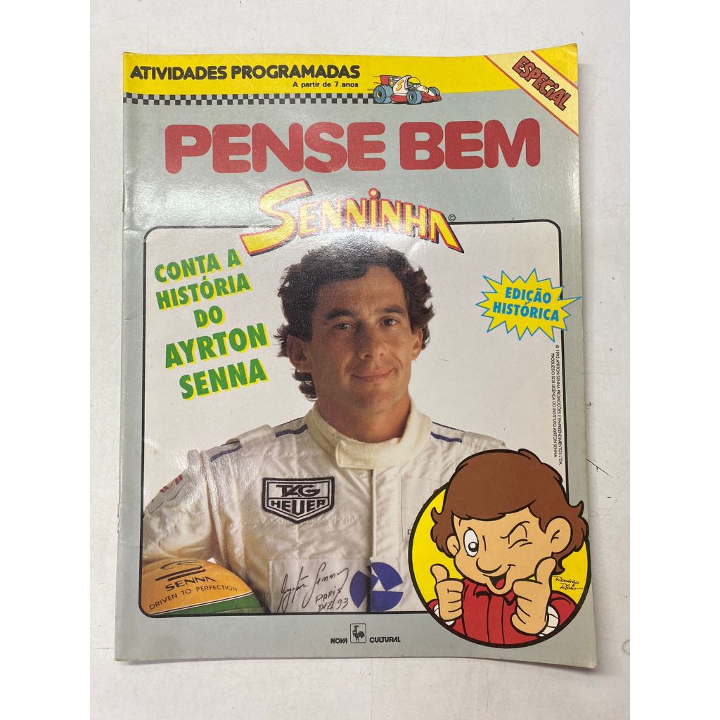 Revista Pense Bem Senninha Ed Histórica Ayrton Senna 20480