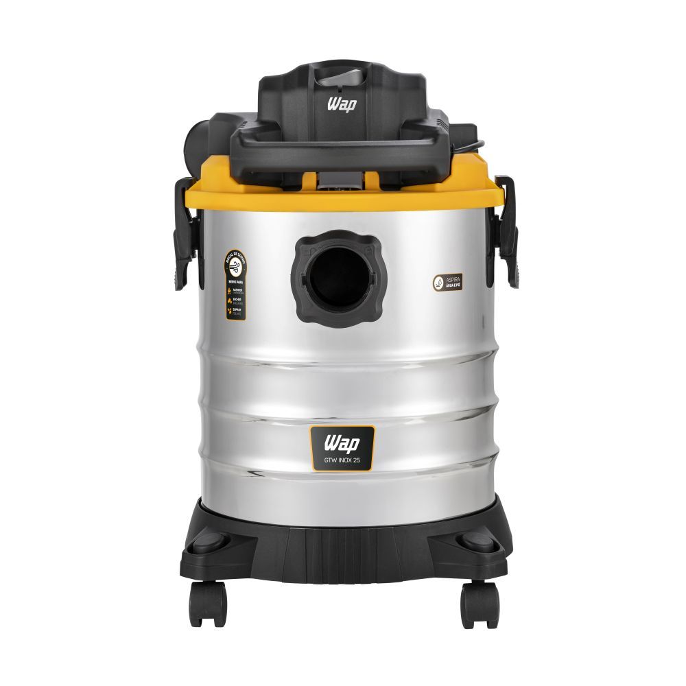Aspirador De Pó e Água Profissional WAP GTW 25 Inox 2000W 25L 127V FW010527