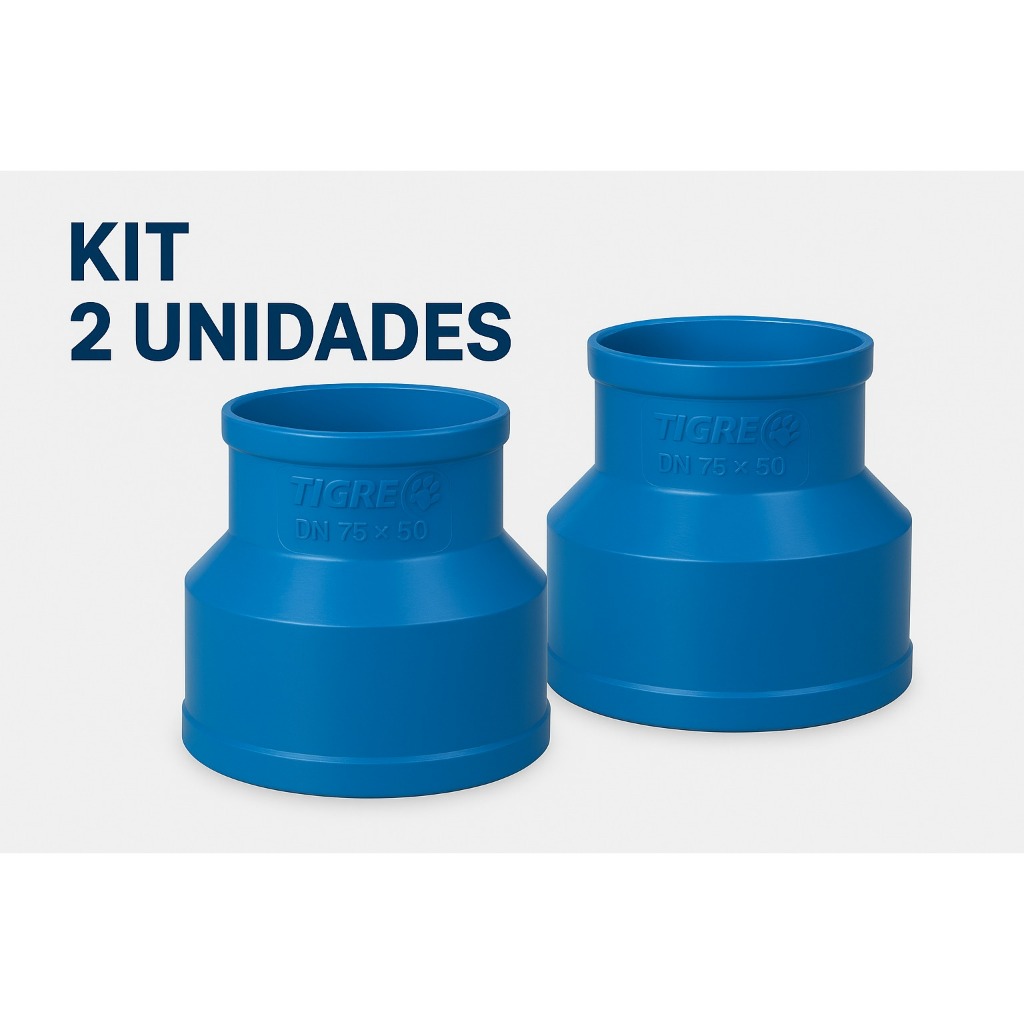 Kits Luva de redução soldável Tigre / DN 75x50