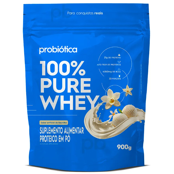 100% Whey Refil 900g - Probiótica em Oferta na Shopee