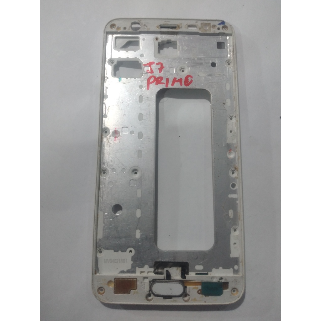 Aro base suporte do display branco completo samsung galaxy j7 prime usado