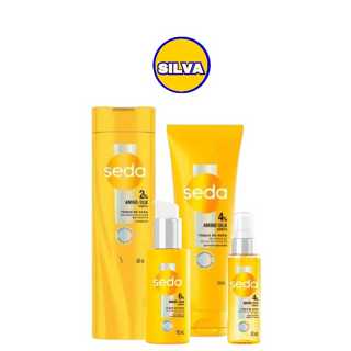 KIT SEDA AMINO-SILK TOQUE DE SEDA SHAMPOO + CONDICIONADOR + LEAVE IN + ÓLEO TOQUE DE SEDA em Oferta na Shopee