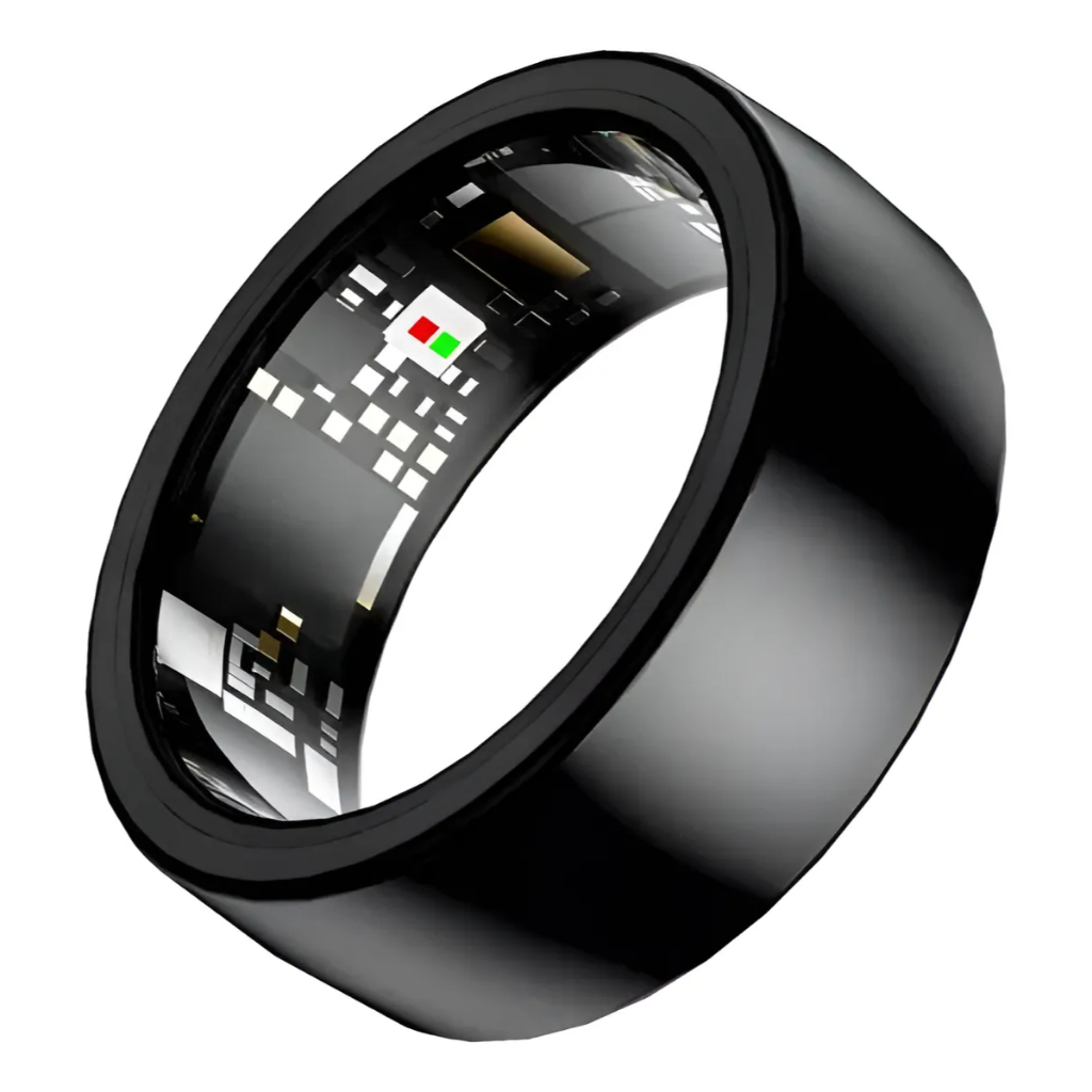 Anel Inteligente Smart Ring com Rastreador De Saúde Freqüência Cardíaca À Prova D'agua Com bateria