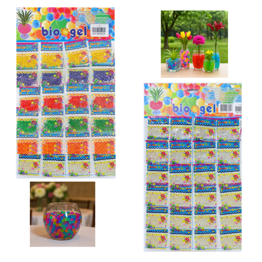 Kit 2000 Bolinhas de Gel Orbeez Para Vasos Arranjos Festas e Atividades Infantis Decoração