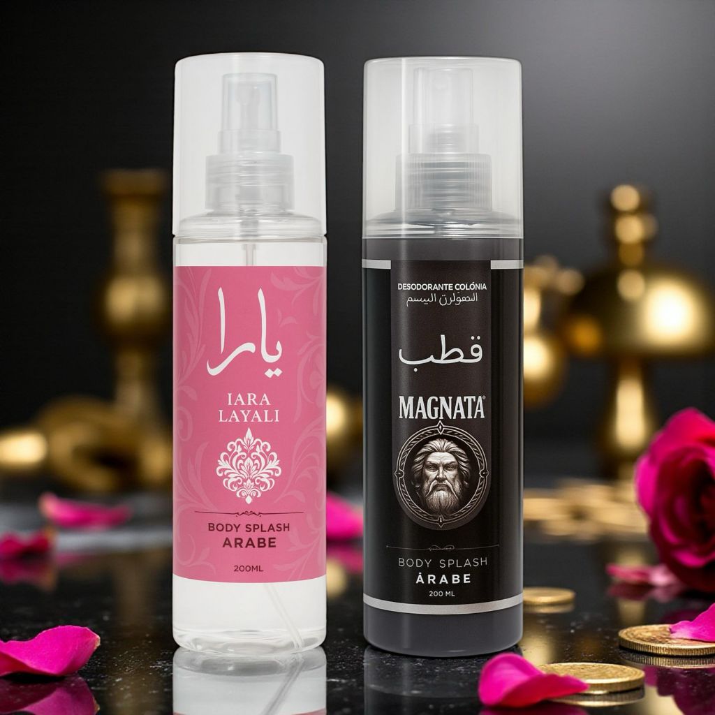 ✨ Kit Body Splash Árabe – Iara Layali & Magnata | 200ml ✨ em Oferta na Shopee