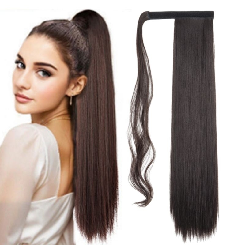 Rabo de Cavalo Organico Liso Weng 70cm em Oferta na Shopee