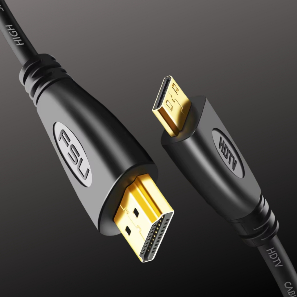 Imagem Cabo Adaptador Mini HDMI Macho x HDMI Macho 2.0 1,5m – Projetores Games Monitores Televisoes