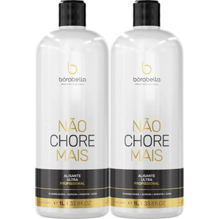 Kit 2 Ativo Progressiva Não Chore Mais Passo 2 Alisante Ultra 1l 19 Aminoacidos Borabella Original