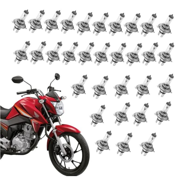 Kit 50 Lâmpadas Farol H4 Moto Halógena Modelo Original — imagem 2 de 2