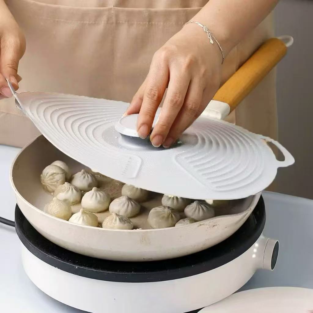 Tampa de Silicone Antivazamento 23cm com Alça – Ideal para Tigelas e Panelas