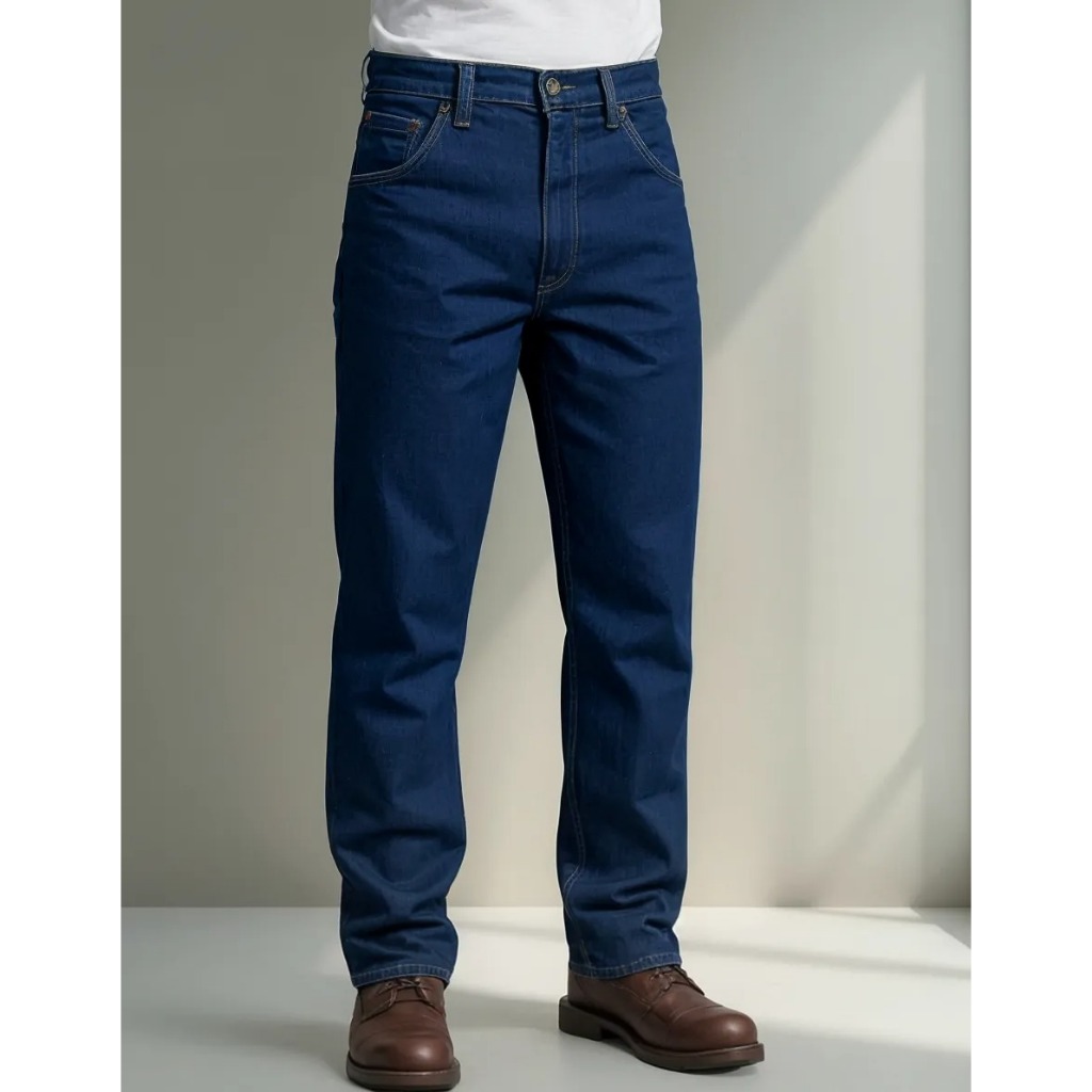 Calça Masculina Jeans Tradicional Premium Promoção Barata De Trabalho Uniforme Resistente Tecido Grosso em Oferta na Shopee