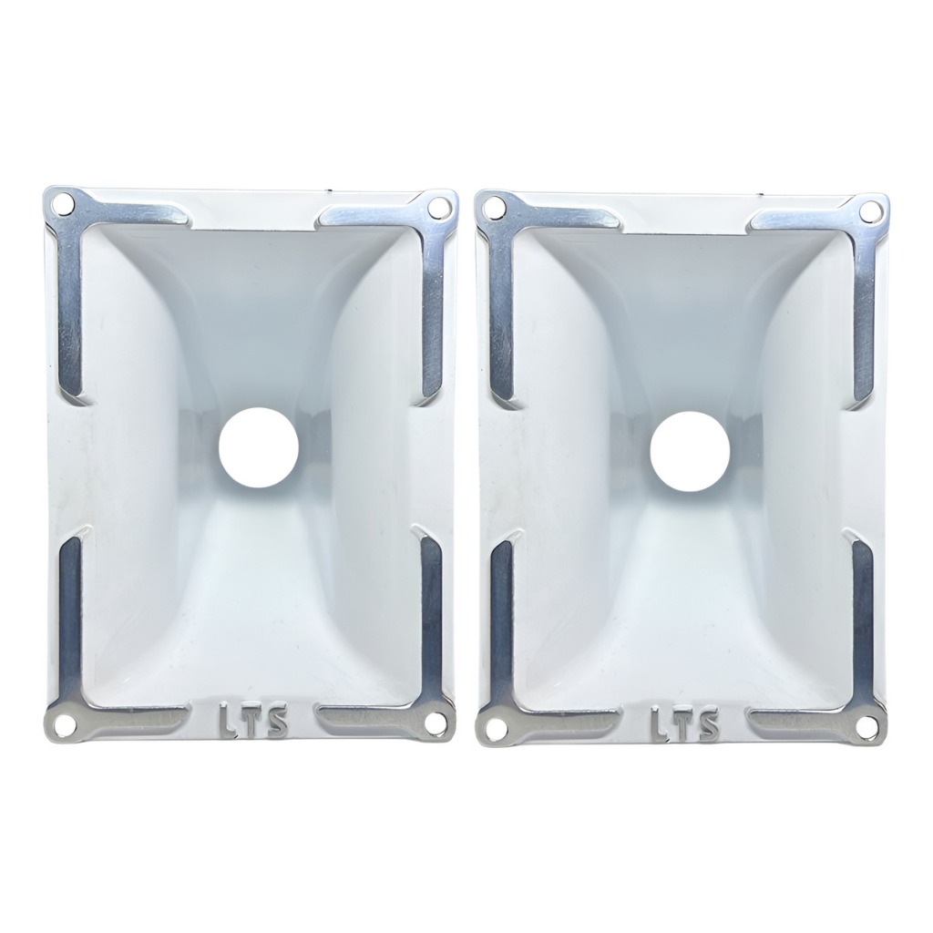 Kit 2 Corneta Lts 1209 Lente 12-09 1 Polegada Parafuso Jarro Trio Paredão Aluminio Quadrado