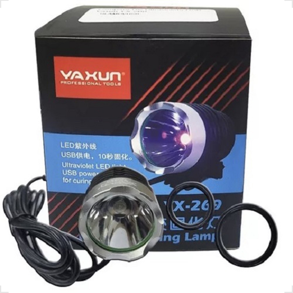 Luz Lampada Lanterna Uv Ultra Violeta Luz Negra Para Reparo de Celular Resina Lcd Touch Yaxun 269