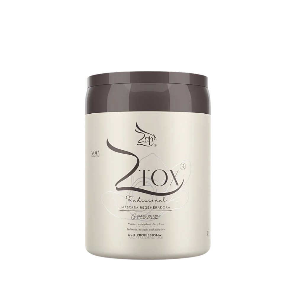 Zap Ztox Máscara Reconstrutora Efeito Btx Capilar Alinhamento Fios Tratamento Profissional 950g em Oferta na Shopee