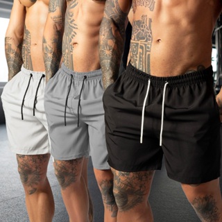 Kit 3 Short Tactel com Elastano Masculino Basico Casual - P ao G1 em Oferta na Shopee