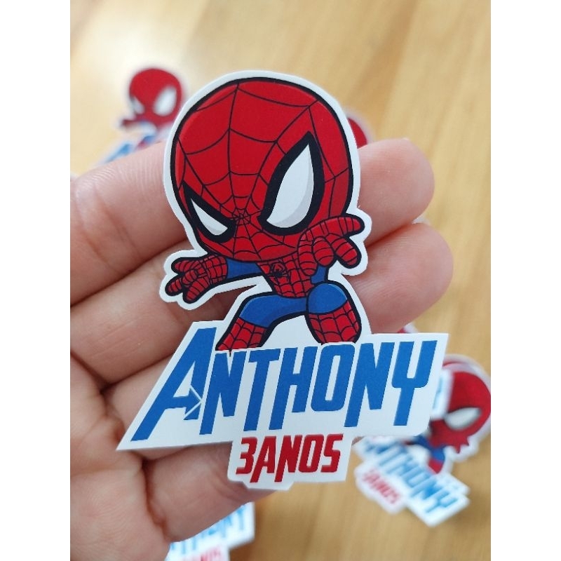 Kit Apliques para tubete (TODOS OS TEMAS),TAG ,LEMBRANCINHA,FESTA INFANTIL homem aranha,Topper Personalizado,Tag Aranha