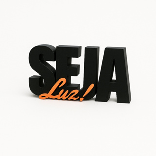 Letreiro Seja Luz Decoração Sala, Escritório, Cozinha, Quarto. em Oferta na Shopee