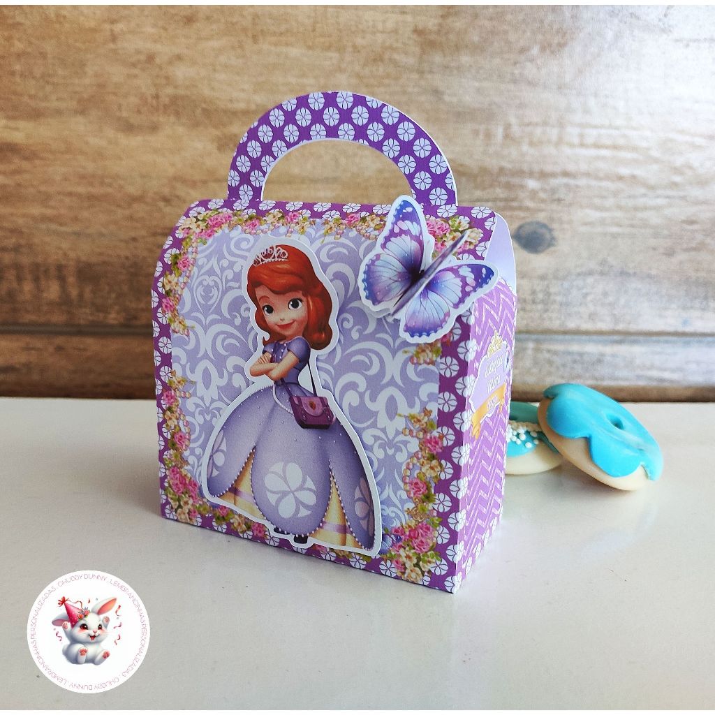 LEMBRANCINHA PERSONALIZADA - 5 BOLSINHA PRINCESA SOFIA - PAPELARIA PERSONALIZADA - PERSONALIZADOS