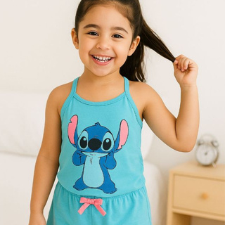 Pijama Infantil de Alcinha Menina Baby Doll Fleece Roupa de Dormir Confortável em Oferta na Shopee