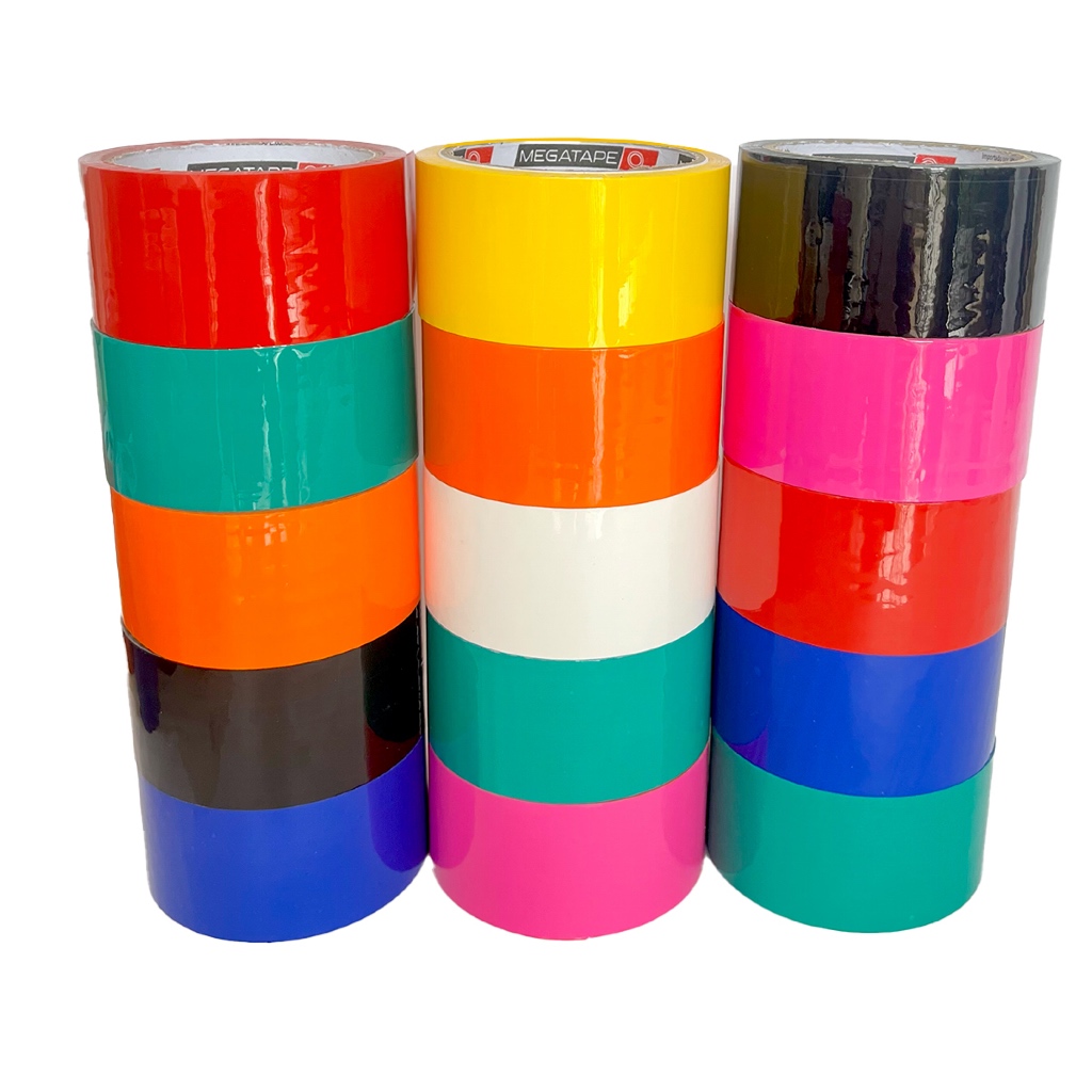 Kit Fita Adesiva 10pcs Coloridas 48mmx40m Larga Embalagem Durex caixa marcação objetos em Oferta na Shopee