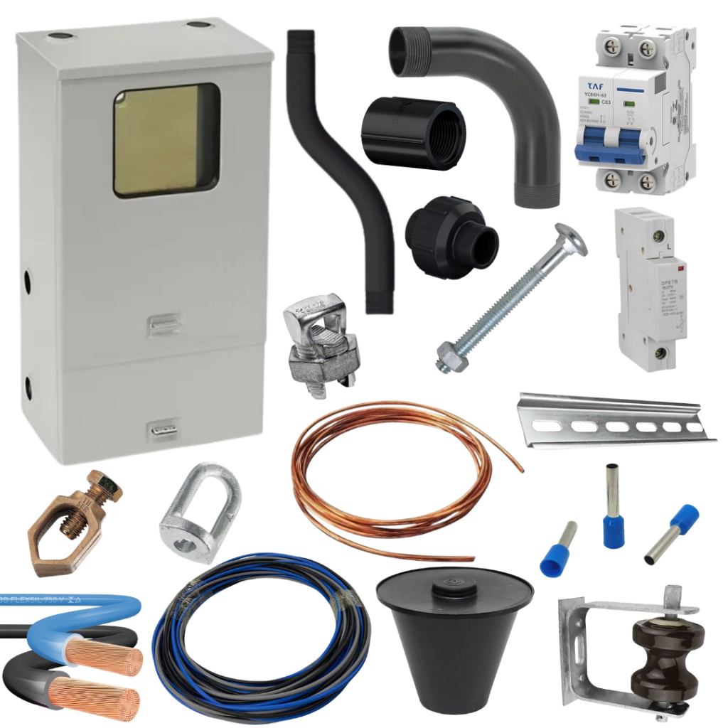 Kit Padrão Bifásico Completo Caixa Medidor Energia Cpfl B1