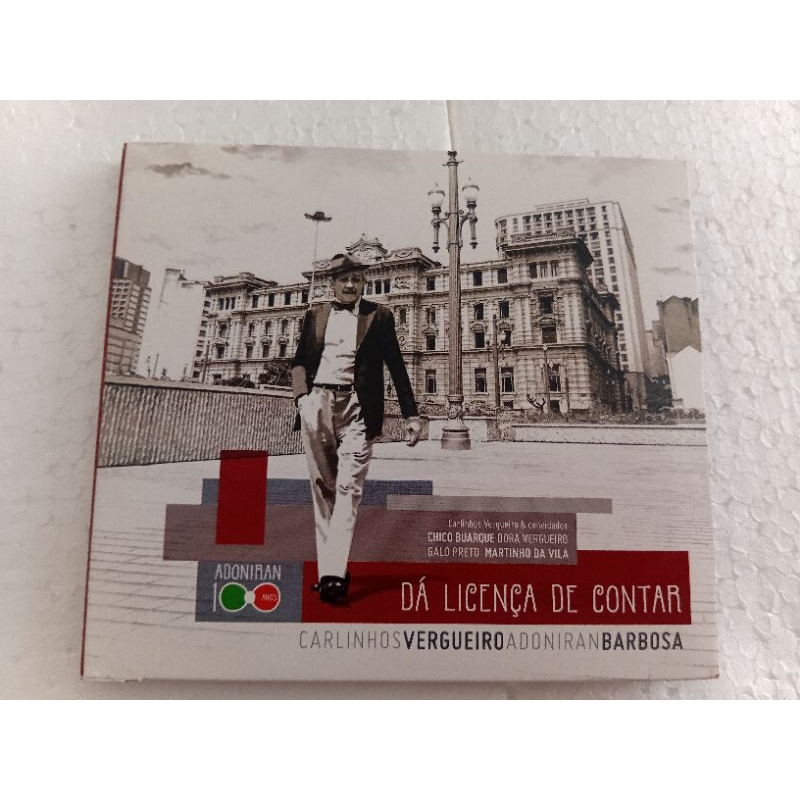 CD Carlinhos vergueiro adoniran Barbosa dá licença de contar ótimo estado mídia e capa