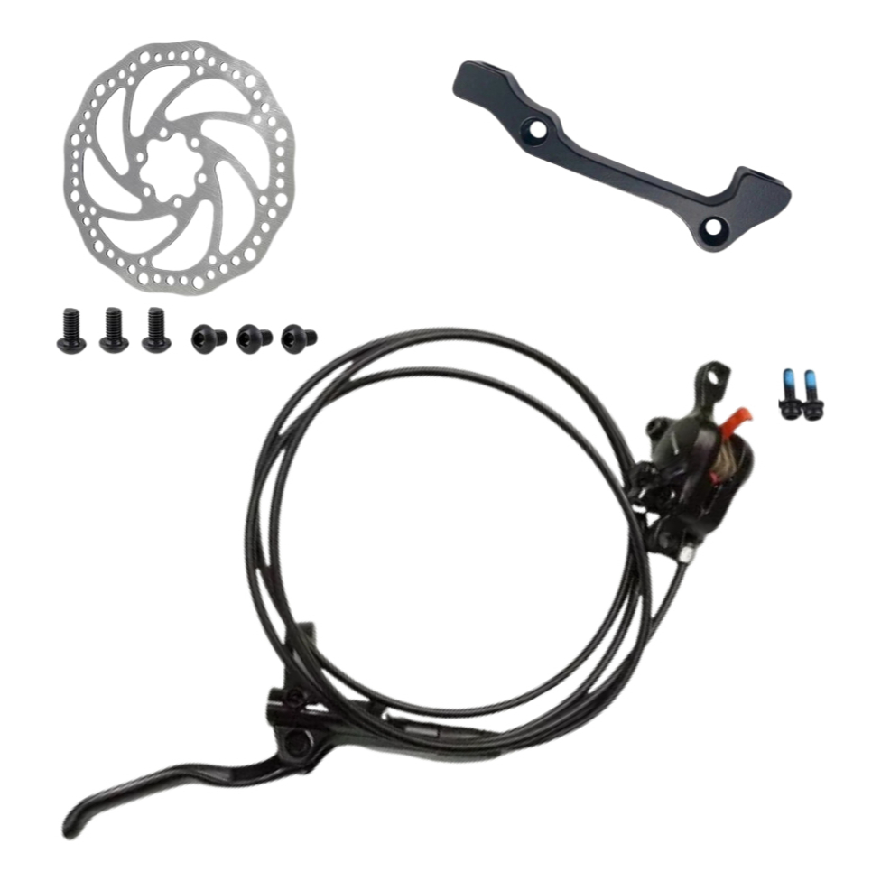 Freio Traseiro Hidraulico Shimano Altus Mt200 Adaptador Post Mount Completo Disco