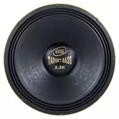 Alto Falante Eros E-18 Target Bass 3.3K 18 Polegadas 1650W RMS 8 Ohms Amarelo Grave