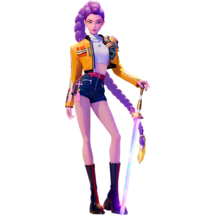 Guerreiras do K-Pop Huntrix Display/Totem em MDF festa e decoração em Oferta na Shopee