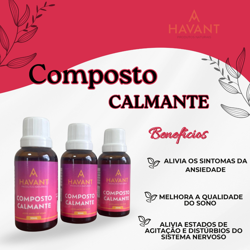 COMPOSTO CALMANTE - HAVANT - 30ML - 100% NATURAL