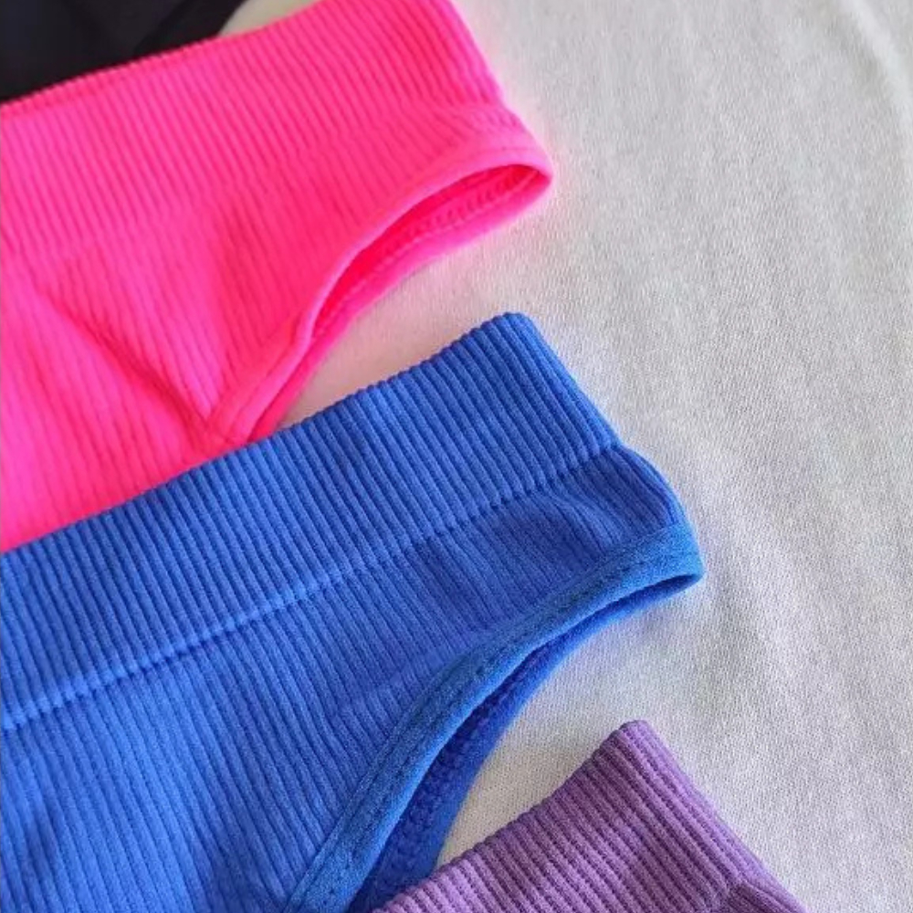 Kit 4/6/10 Calcinhas Canelada Importada Tanga Conforto Cintura Alta Pala Dupla em Oferta na Shopee