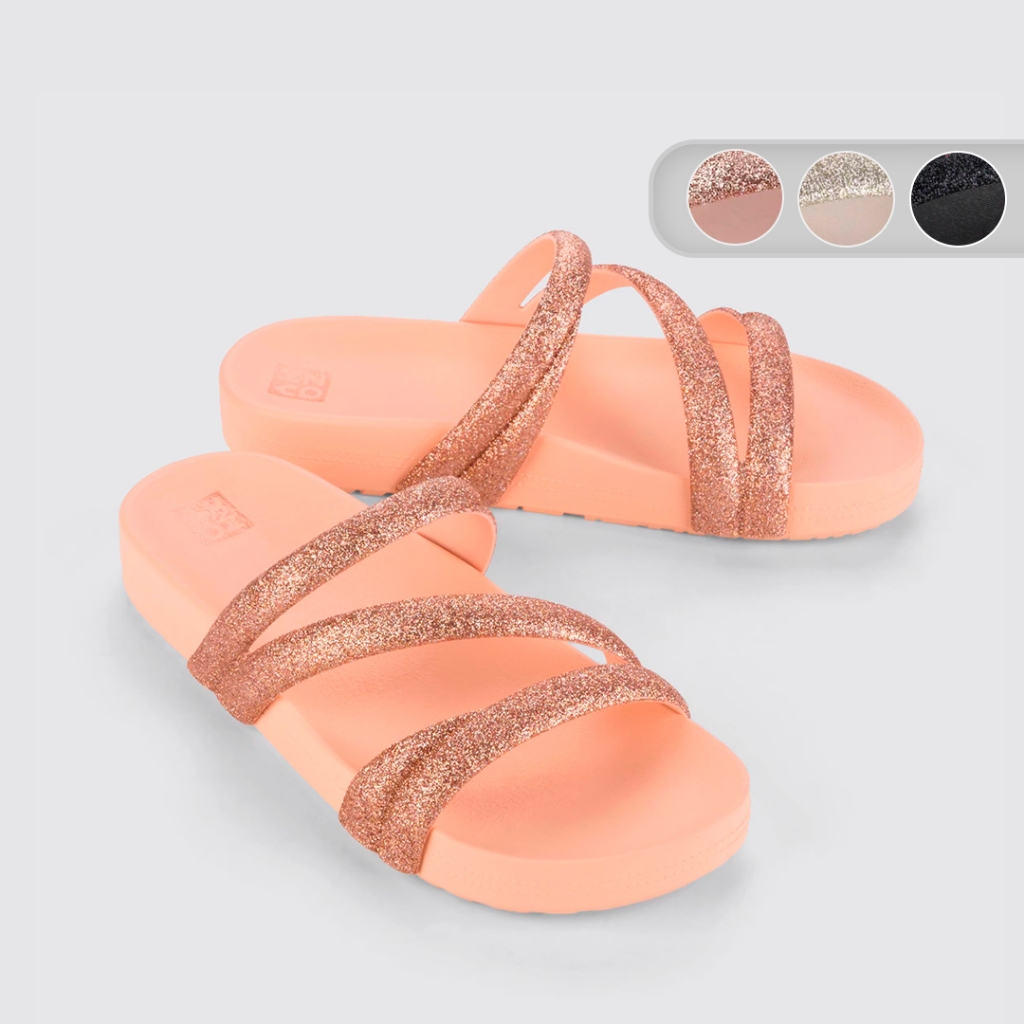 Chinelo Feminino Tira Glitter Zaxy 18956
