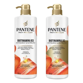Shampoo + Condicionador Pantene Biotinamina B3 Antiqueda+ & Nutrição 510mL em Oferta na Shopee