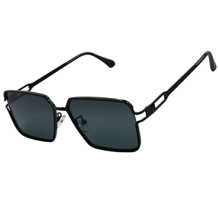 Óculos de Sol Boston Quadrado Premium Metal Hype Moderno Elegante uv400 Feminino Masculino
