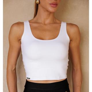 Cropped Regata K2B Cotton Original Alça Larga Lançamento em Oferta na Shopee
