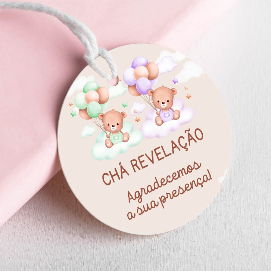 Tags Lembrancinhas Mimos Chá revelação Chá de Bebe Ursinhos Verde e Lilas