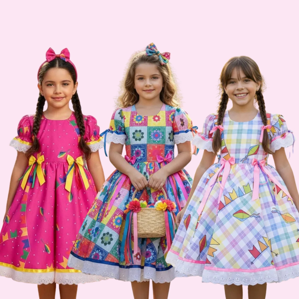 Vestido Festa Junina Flores - Comprar com Melhor Preço em Vestidos de Casamento